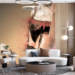 Papier Peint Panoramique Femme Culotte Peinture