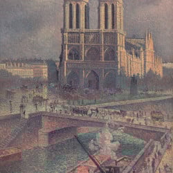 Papier Peint Panoramique Peinture 19e siècle Maximilien Luce - Notre Dame de Paris Papier Peint Panoramique Peinture 19e siècle Maximilien Luce - Notre Dame de Paris