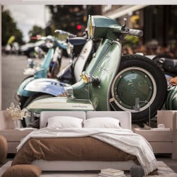 Papier Peint Panoramique Scooter Vintage