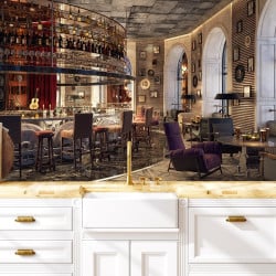 Papier Peint Panoramique Bar Jazz