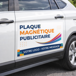 Plaque aimantée publicitaire (spécial extérieur)