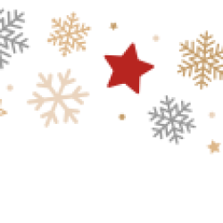 Sticker Vitrine Noël Frise Flocons