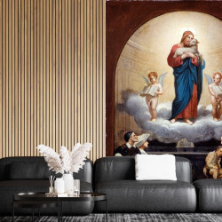 Papier Peint Panoramique Peinture 19e siècle Romain Cazes - Esquisse pour l'église de la Trinité : Le Bon pasteur