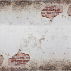 Papier Peint Panoramique Mur Cassé Briques