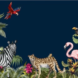 Papier peint Panoramique Jungle Animaux Papier peint Panoramique Jungle Animaux