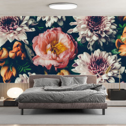 Papier Peint Panoramique Fleurs Vintage 2