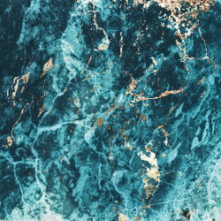 Papier peint Panoramique Marbre Bleu Doré Papier peint Panoramique Marbre Bleu Doré