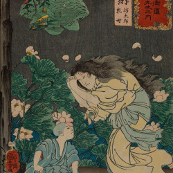 Papier Peint Panoramique Estampe 19e siècle Utagawa Kuniyoshi - Kanō