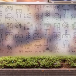 Sticker Motifs Ostéopathie Kinésithérapie Dépoli