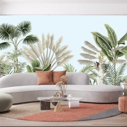 Papier peint Panoramique Arbres Tropicaux
