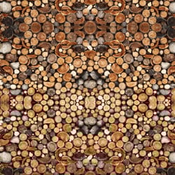 Papier peint Panoramique Rondins de bois