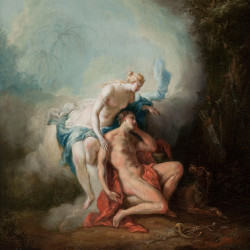 Papier Peint Panoramique Peinture 18e siècle - Diane et Endymion Papier Peint Panoramique Peinture 18e siècle - Diane et Endymion