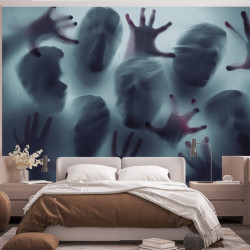 Papier Peint Panoramique Hommes Dans Le Mur