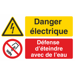 STICKER DANGER ELECTRIQUE ELECTRICITE  RETRO REFLECHISSANT SECURITE