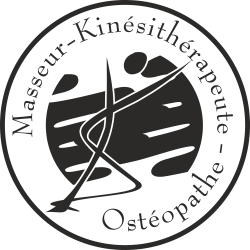 Sticker Logo Kinésithérapeute Masseur Osteopathe