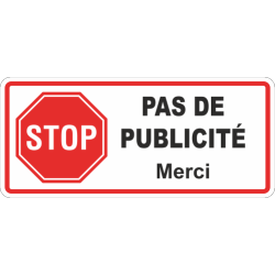 Sticker Stop Pub Panneau