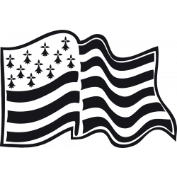 Autocollant Drapeau Bretagne 2
