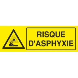 Panneau Risque d'asphyxie