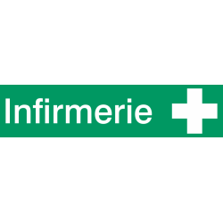 Autocollant Signalisation Infirmerie