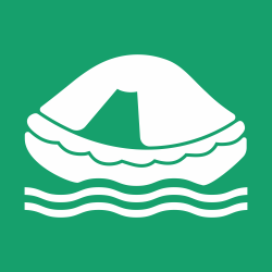 E038 - ISO 7010 - Panneau Radeau de survie