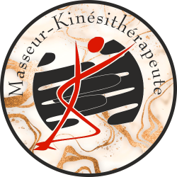 Sticker Logo Kinésithérapeute Masseur Marbre 2