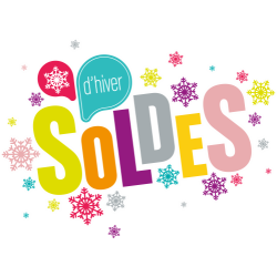 Sticker Soldes d'Hiver vitrine 2