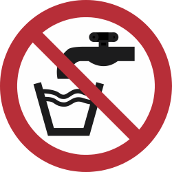 P005- ISO 7010 - Panneau Eau non potable