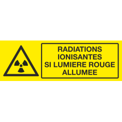 Panneau Radiation ionisantes