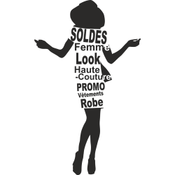 Sticker Femme Soldes 2
