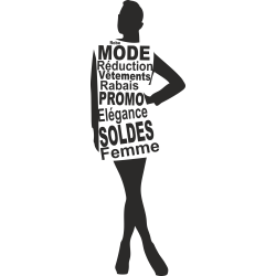 Sticker Femme Soldes 3