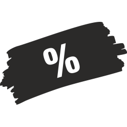 Sticker Soldes Grunge %