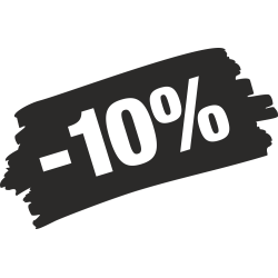 Sticker Soldes Grunge 10%
