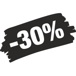 Sticker Soldes Grunge 30%