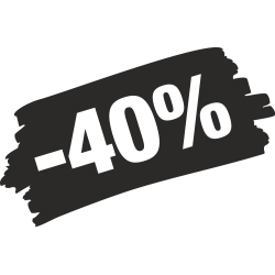 Sticker Soldes Grunge 40%