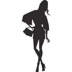 Sticker Soldes Femmes Shopping 11