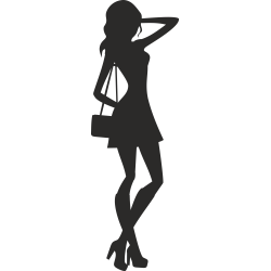 Sticker Soldes Femmes Shopping 12