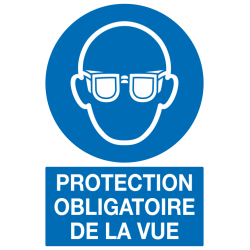Panneau Protection obligatoire de la vue