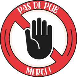 Sticker Stop Pub Main Pas de Pub