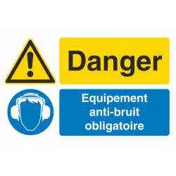 Autocollant Obligation Danger Port Anti Bruit