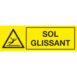 Panneau Sol glissant