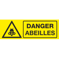Panneau Danger abeilles