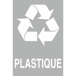 Panneau Trie des déchets plastique