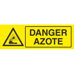 Panneau Danger azote