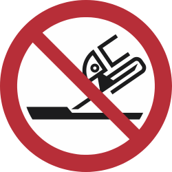 P032- ISO 7010 - Panneau Ne pas utiliser pour la rectification plane