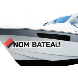 Lettrage adhésif bateau