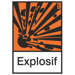 Autocollant Produit Dangereux Explosif