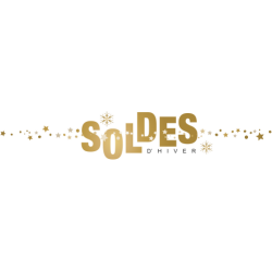 Sticker Soldes d'Hiver vitrine