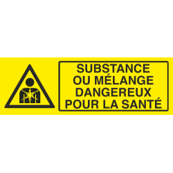 Panneau Substance ou mélange dangereux pour la santé