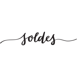 Sticker Soldes Vitrine lettrage