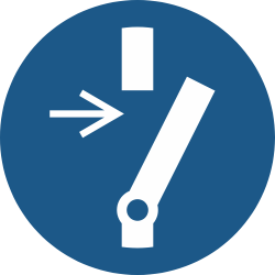 M021- ISO 7010 - Panneau Débrancher avant d’effectuer une activité de maintenance ou une réparation